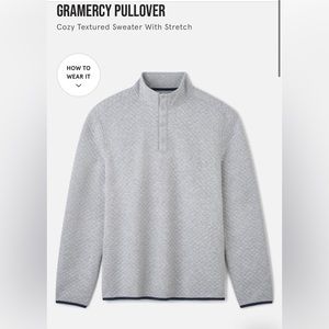 Rhône Gramercy Quilted Pullover Shirt